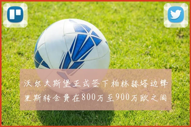 沃尔夫斯堡正式签下柏林赫塔边锋里斯转会费在800万至900万欧之间